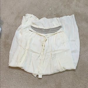 full length skirt with two full length slits